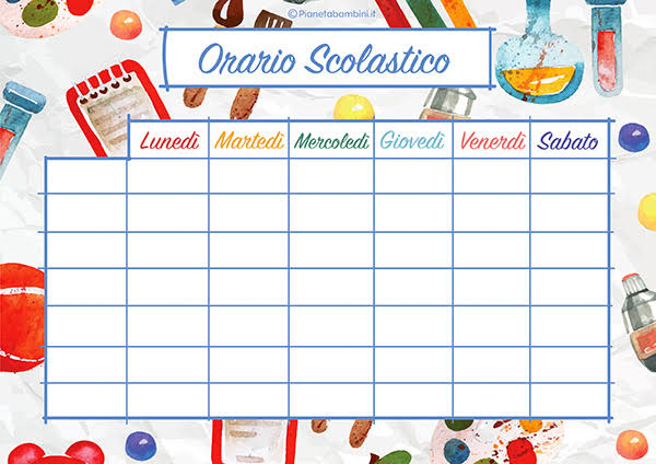 Orario primo periodo scolastico Scuola dell'Infanzia, Primaria e Secondaria di I Grado